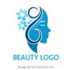 beauty logo design vector image