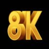 8k 3d text logo