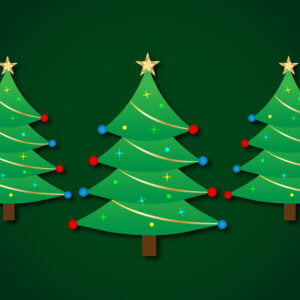 Christmas tree vector illustration art free Download