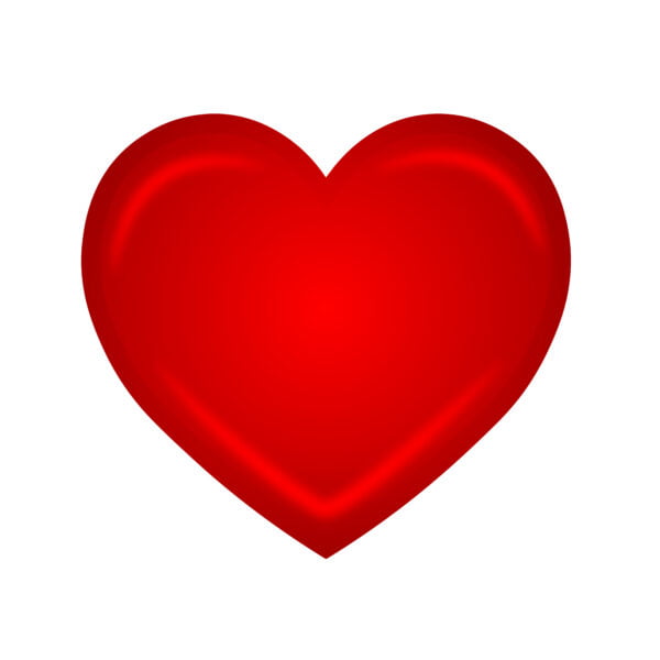 heart icon on white background