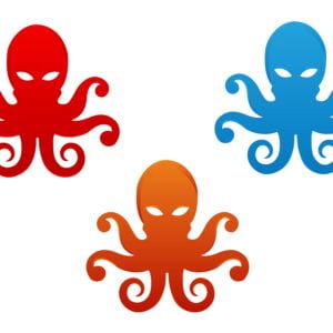 octopus vector art illustration set logo designs