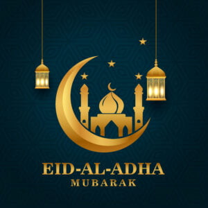 Eid al adha mubarak islamic festival social media banner template Free Download