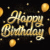 Happy Birthday Lettering With Golden Letters With Balloons Free Download. For More Graphics icon design clipart images and editable Ai/Eps/jpg files.