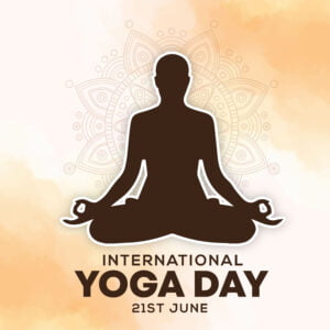 international yoga day poster with mandala design Free Download