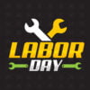 Labour day background with wrench