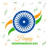 indian independence day background illustration vector