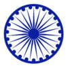 Ashoka Chakra wheel sign silhouette icon