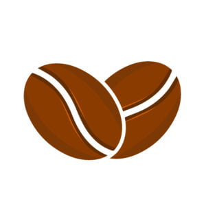 Coffee beans vector illustration icon design Free Download