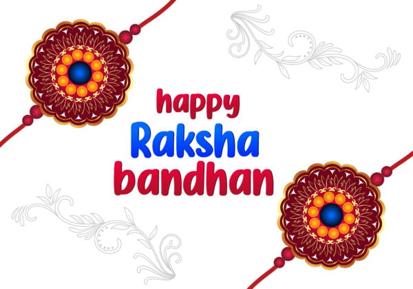 Happy raksha bandhan background design