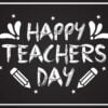 Hand drawn happy teachers day background design vector