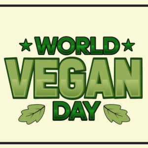 world vegan day logo background design Free Download