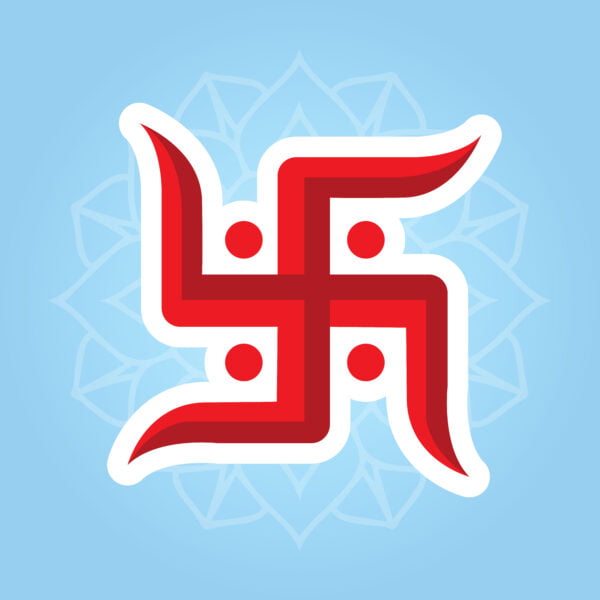 Swastik logo hindu religion symbol