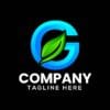 “Letter G Leaf Logo Design – Eco-friendly vector logo template with natural leaf symbol in minimalist style”