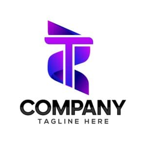 ZT Letter Logo Design Company Icon
