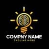 brain light Bulb Logo Vector Art, Icons, and Graphics design